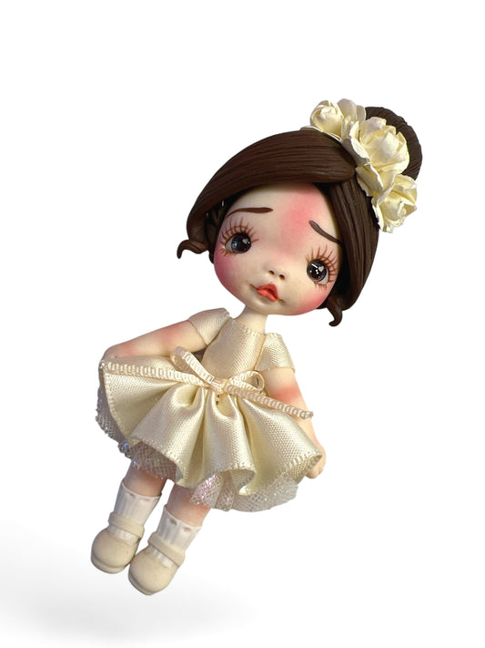4inch Hand Crafted Clay Doll