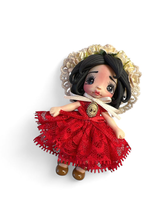 4inch Hand Crafted Clay Doll