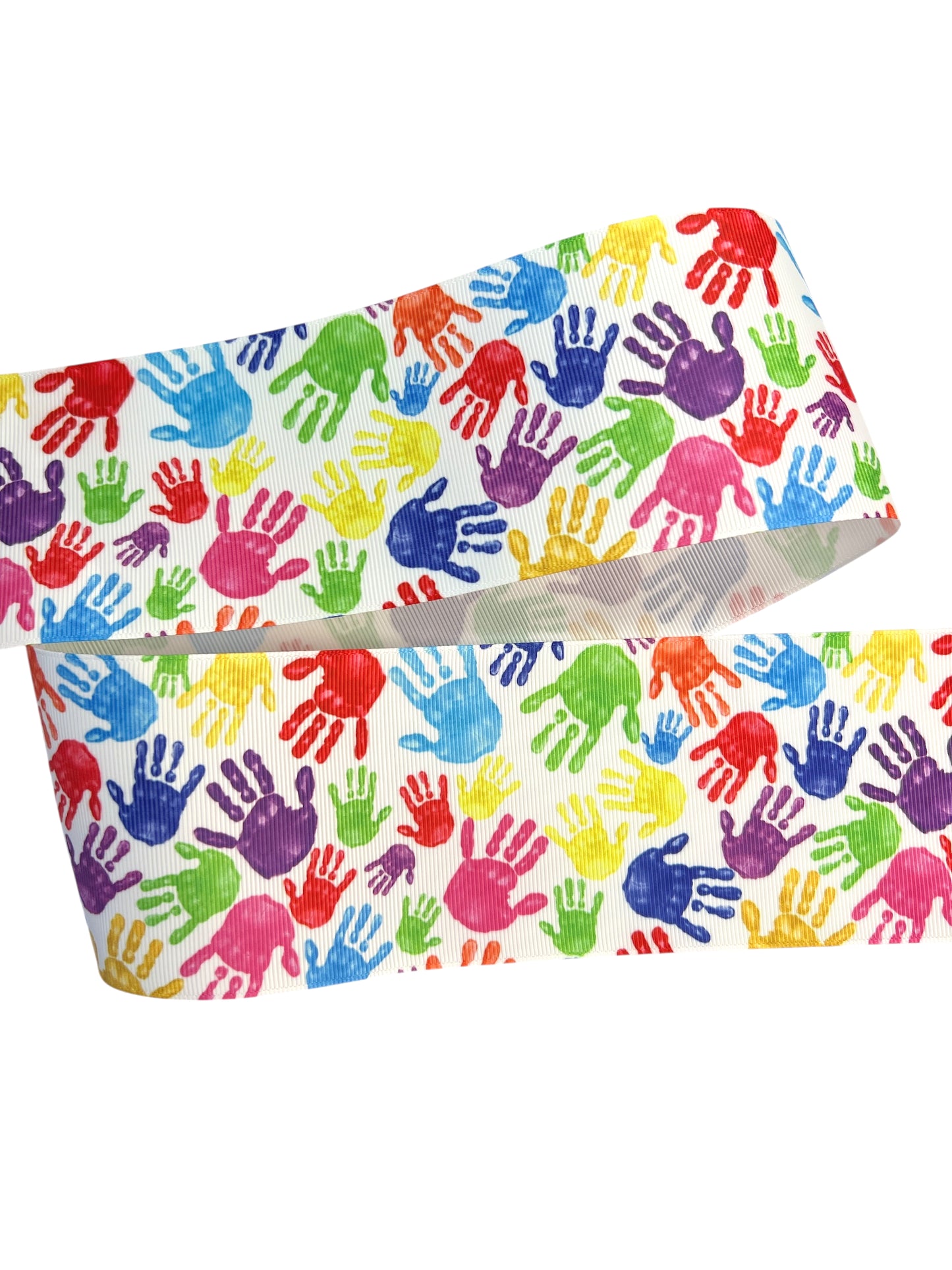 Manos de colores de 7,5 cm para concienciar sobre el autismo