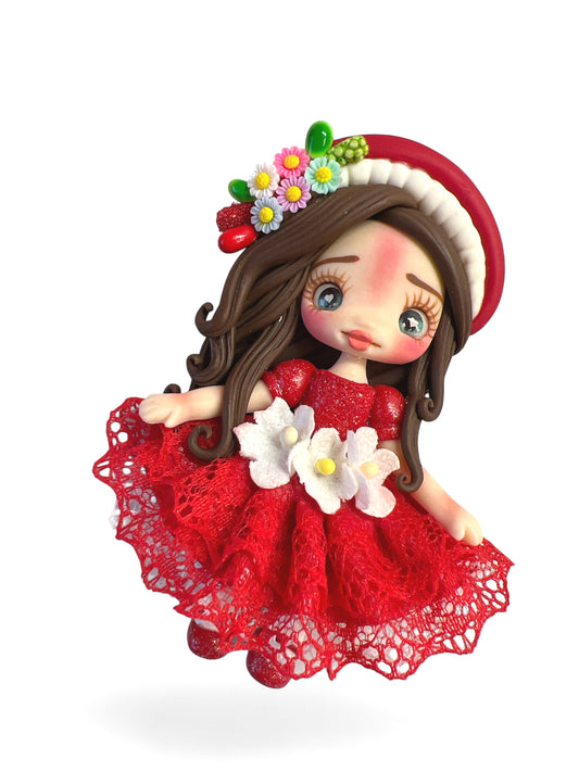 4inch Hand Crafted Clay Doll