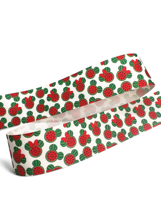 3.8cm Watermelon Ears  Ribbon Yard