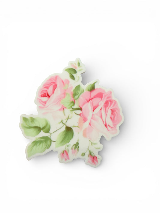 1 resin 5cm Pink Rose Planar