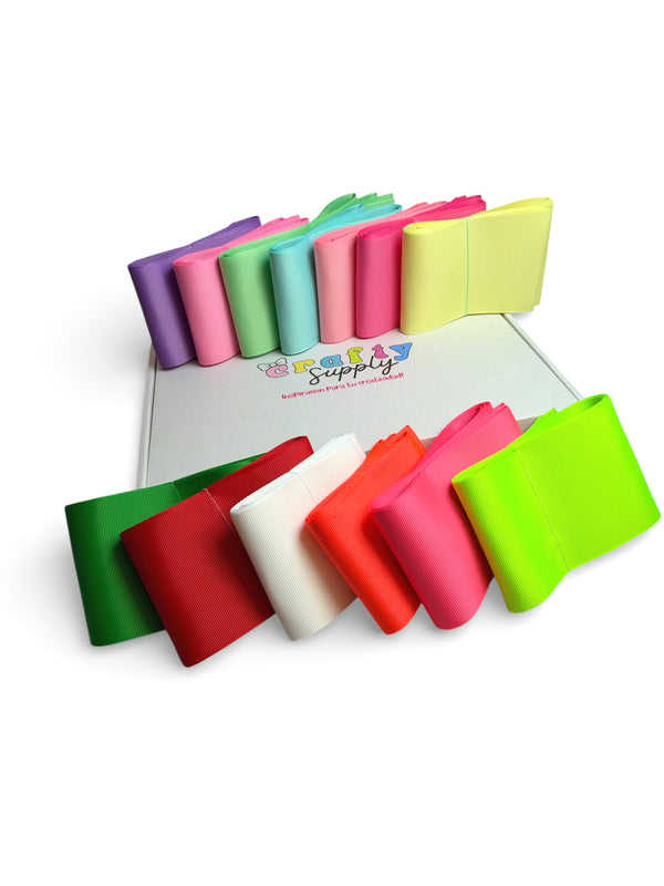 39 yards -7.5cm (3inch) Solid Grosgrain SUMMER Collection