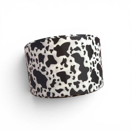 3 Yards Classic Cow Print   7.5cm /3inch Ribbon Printed Grosgrain