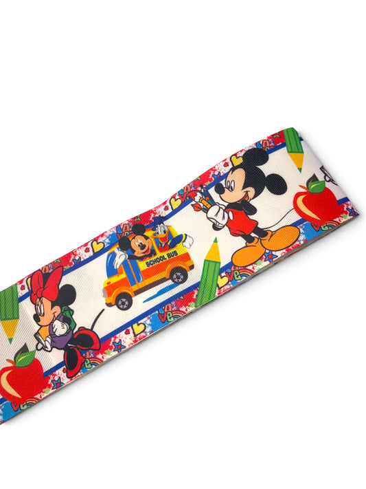 3 Yards 7.5cm /3inch Fall Paint Flowers SallRibbon Printed Grosgrain SKU PRNT03-97