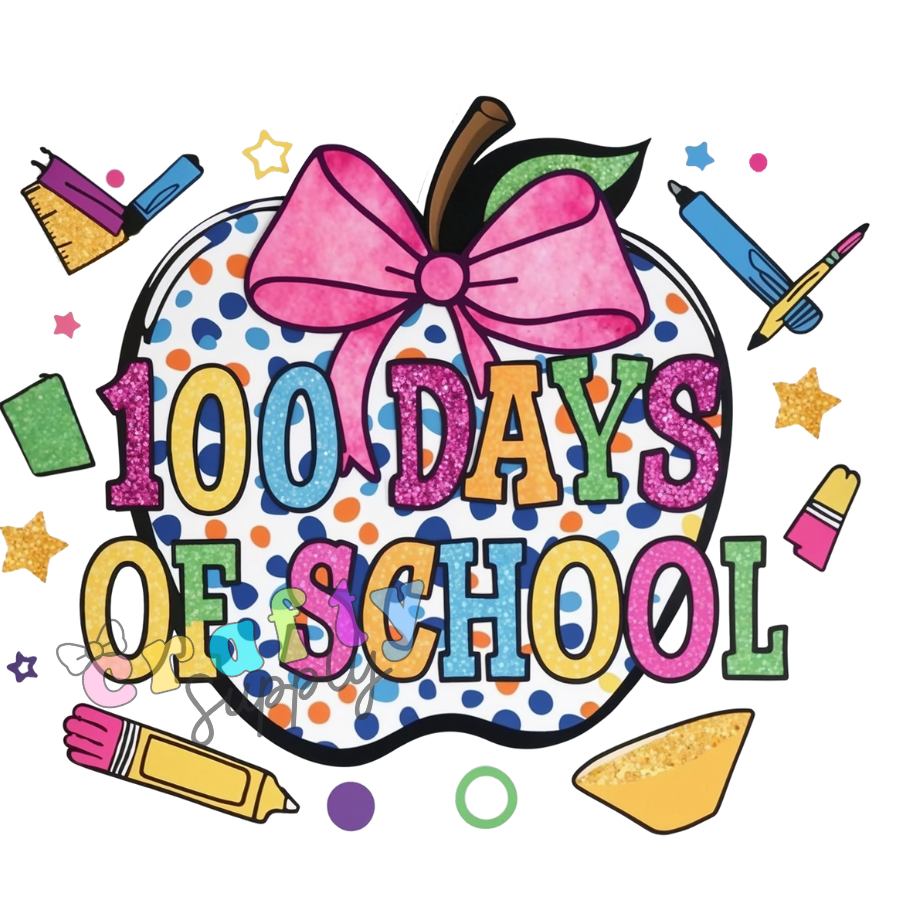 Transfer #229 100 days of school – craftysupply