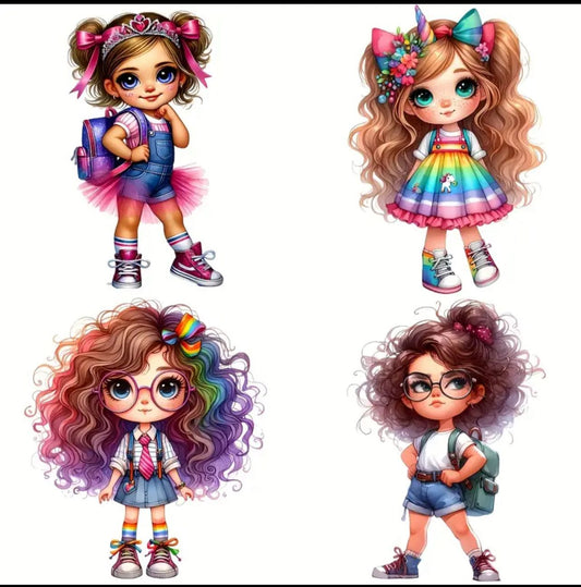 Hoja de transferencia estilo vintage Peek-a-Boo 2