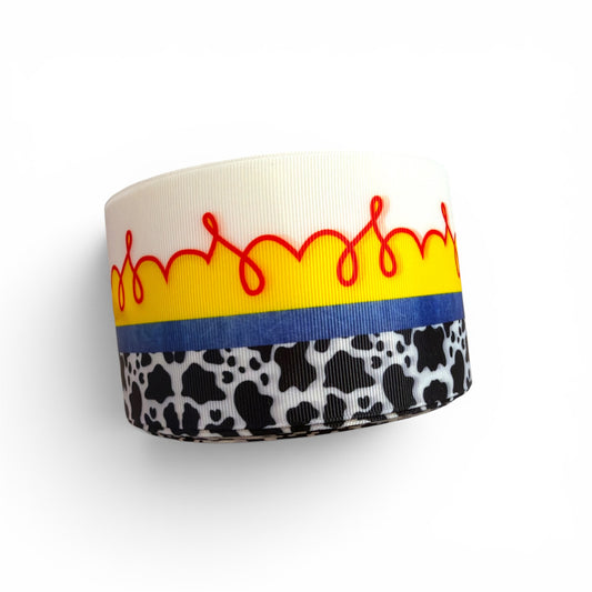 3 Yards Toy Cow Print   7.5cm /3inch Ribbon Printed Grosgrain