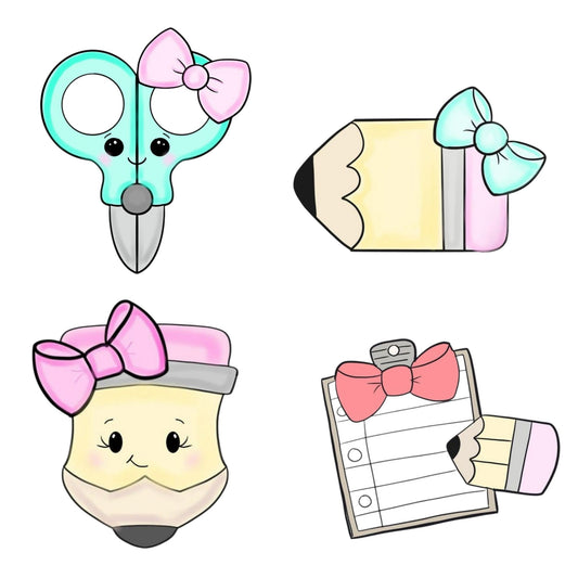 #130 Transfer Scissors Notepad Sheet