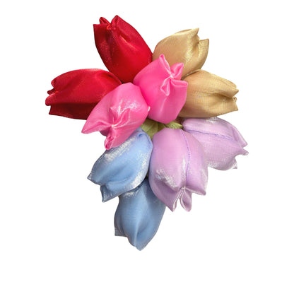 5 Silk Roses