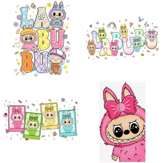 #135 Transfer Labubu Neons Sheet