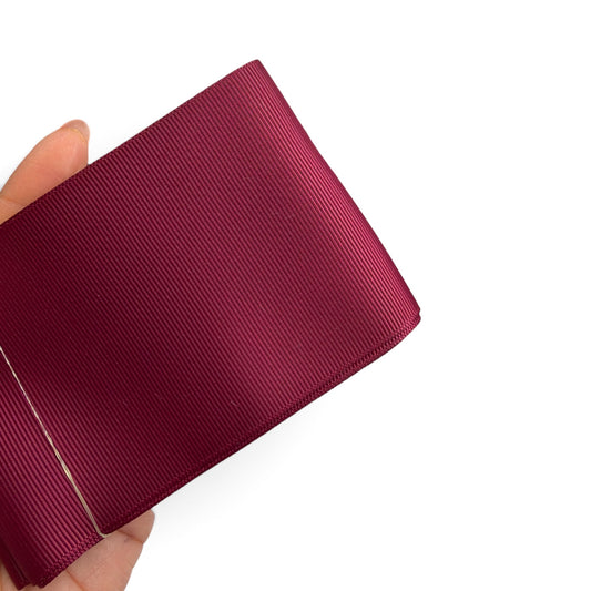 3 yards Burgundy G-16 Solid Grosgrain 7.5cm 3inch