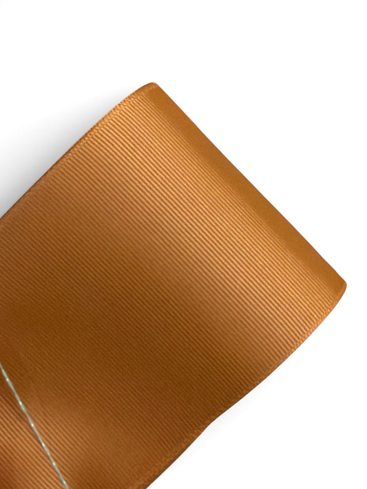 3 yards Golden Brown G-13 Solid Grosgrain 7.5cm 3inch Chipmunk