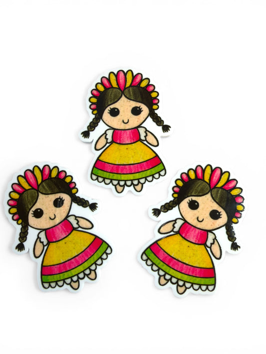 3 resins 5cm Hot Pink Yellow Lele