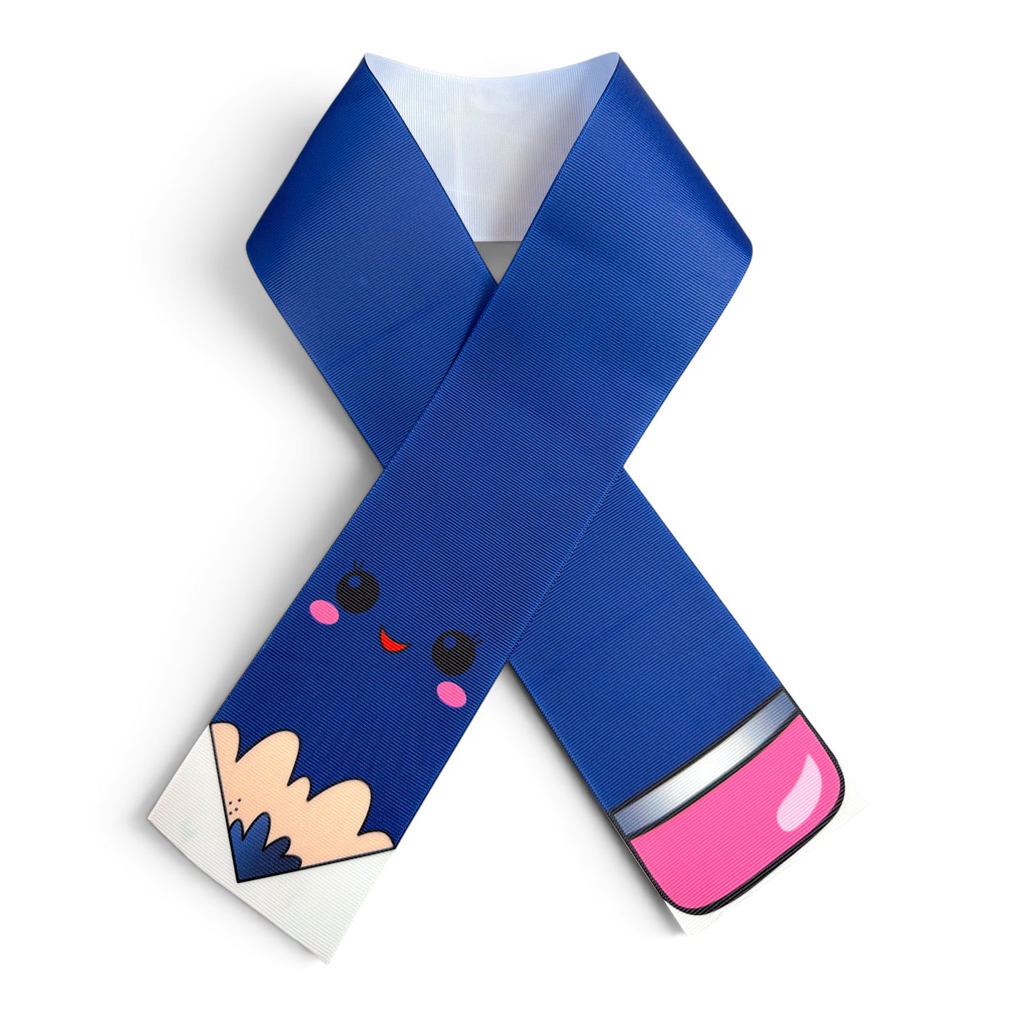 3 Strips 7.5cm -3inch Cartoon Pencil Blue   31inches Long
