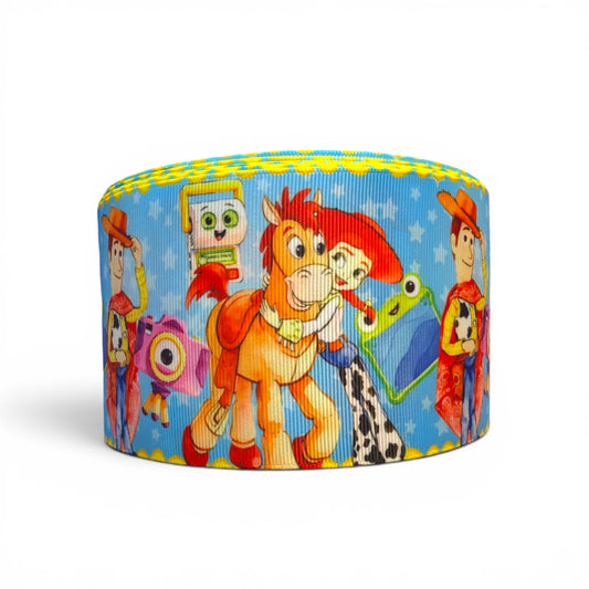 3 Yards  Stars and Toys   7.5cm /3inch Ribbon Printed Grosgrain