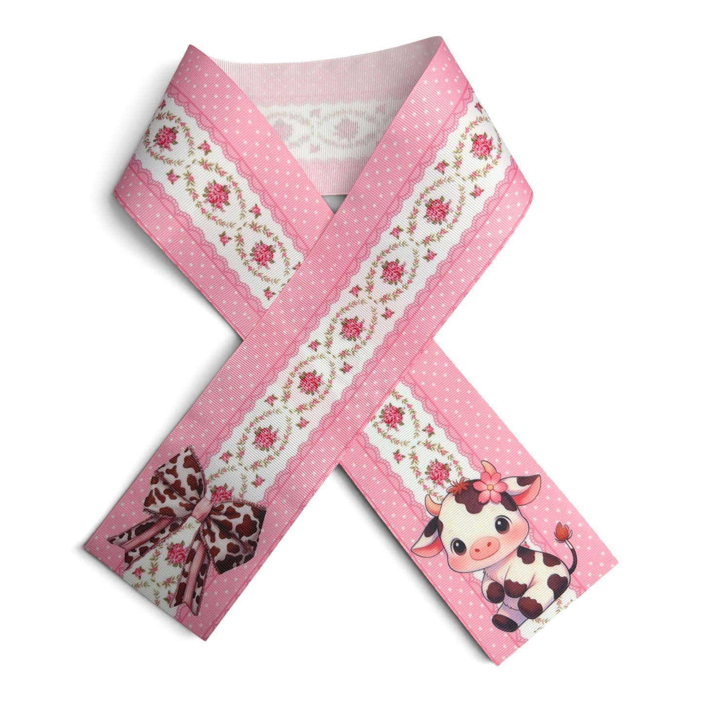7.5cm/3inch Romantic Tiny Cow Strip