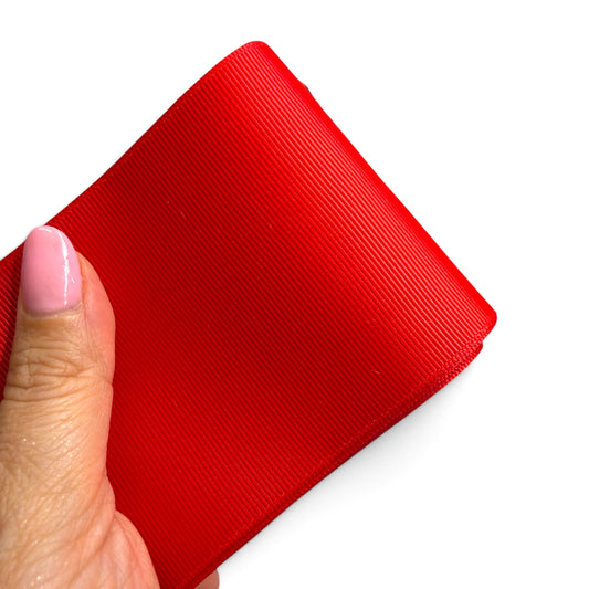 3 yards Red  G-27  Solid Grosgrain 7.5cm 3inch