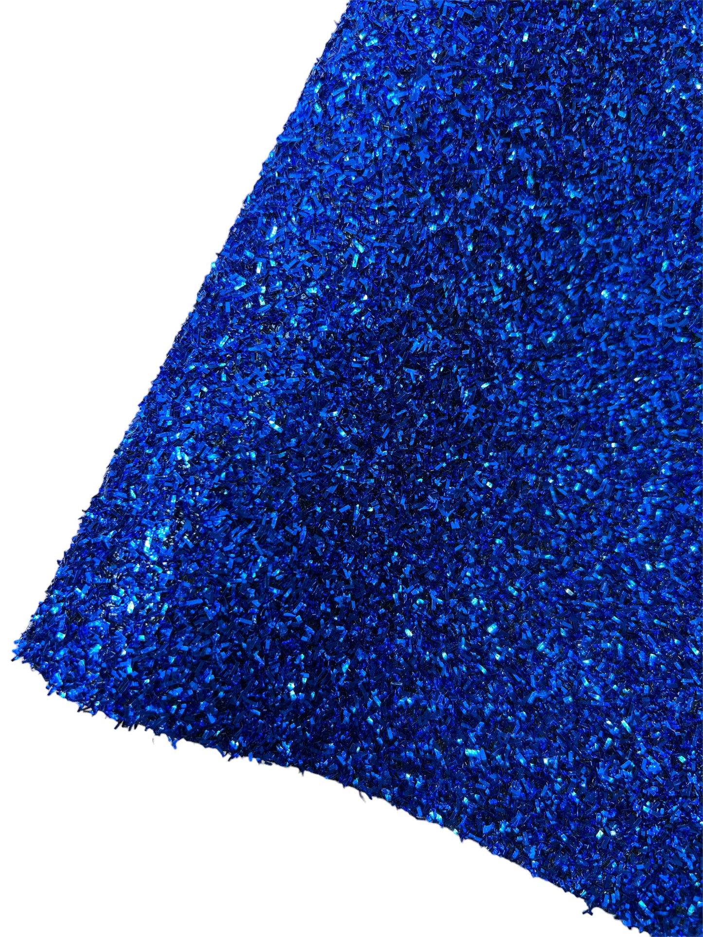 Papel esmerilado con purpurina azul real