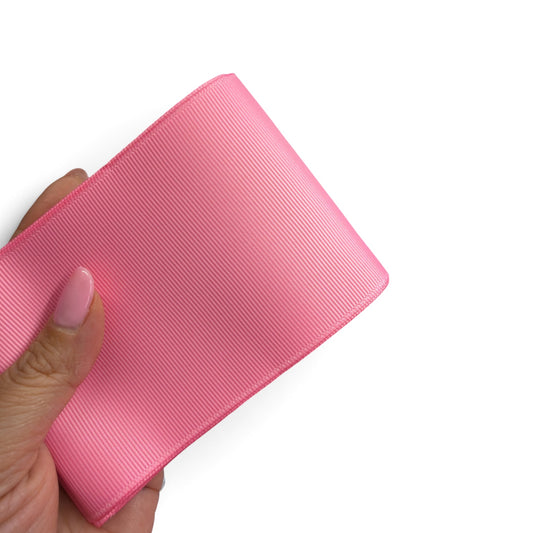 3 yards Pink G-38 Solid Grosgrain 7.5cm 3inch