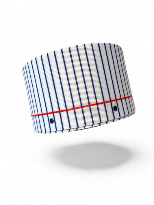 7.5cm/3inch Ribbon Blue Lines Notebook