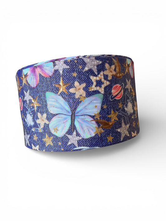 3 yards Denim Cosmic Sprint Ribbon