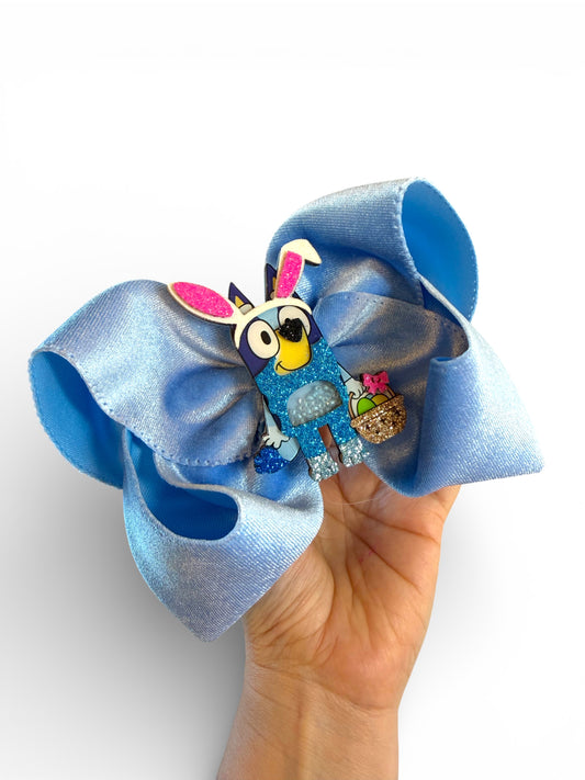 $10 Boutique Hair Bow Easter Bluey