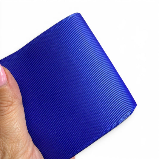 3 yards Royal Blue G-20  Solid Grosgrain 7.5cm 3inch