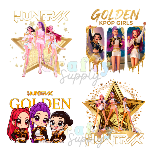 DTF Transfer #302 Golden Huntrix