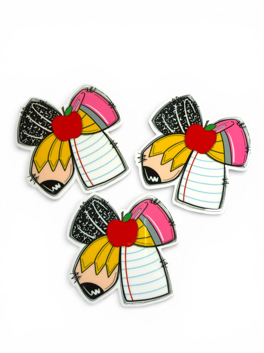 3 resins 5cm Composition Notebook Bow Planar Resins