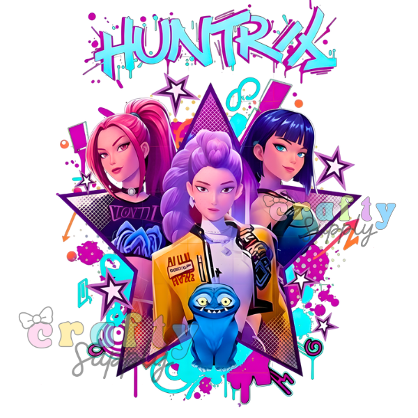 #304Transfer DTF Huntrix 00x