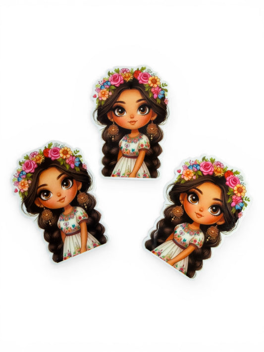 3 resins 5cm Flowers Headband