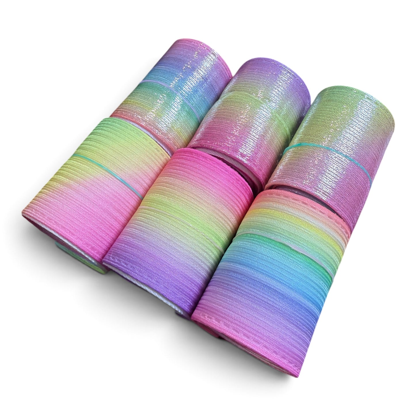 6 yards Set Metallic Rain 5cm One Yard of Each Color