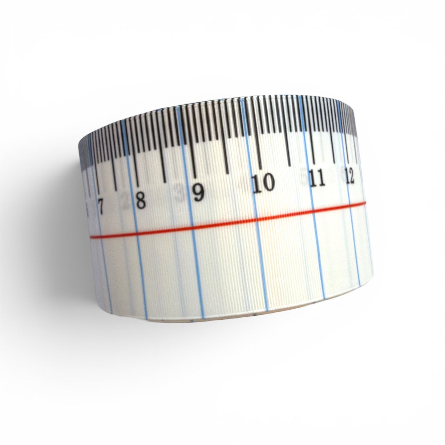 3 Yards  White Ruler 7.5cm /3inch Ribbon Printed Grosgrain