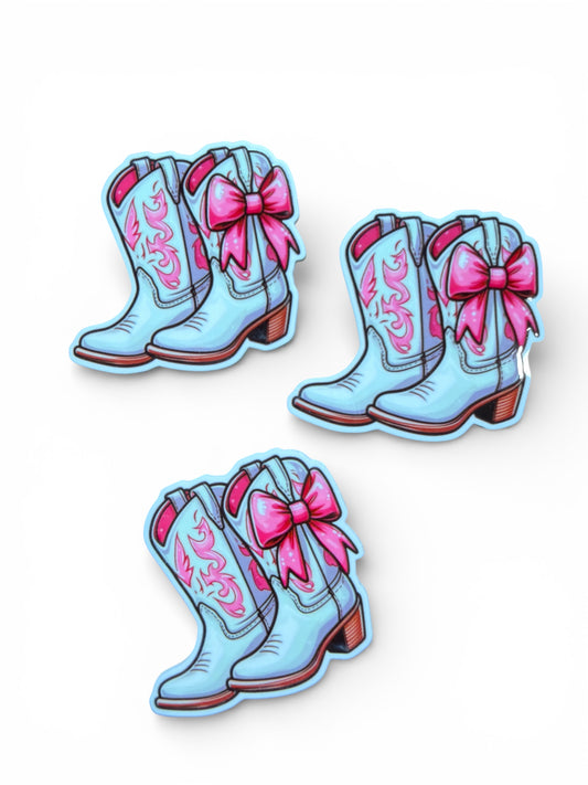 3 resins 5cm Set White Boots