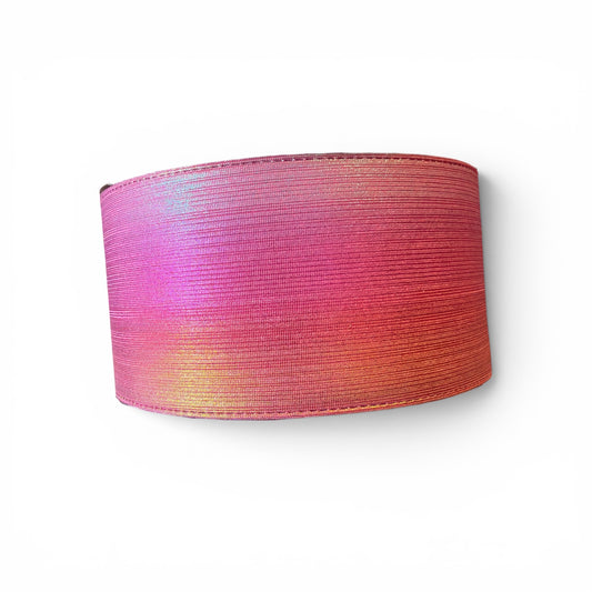 1 yard Pink Mix Coral Rain Metallic Ribbon