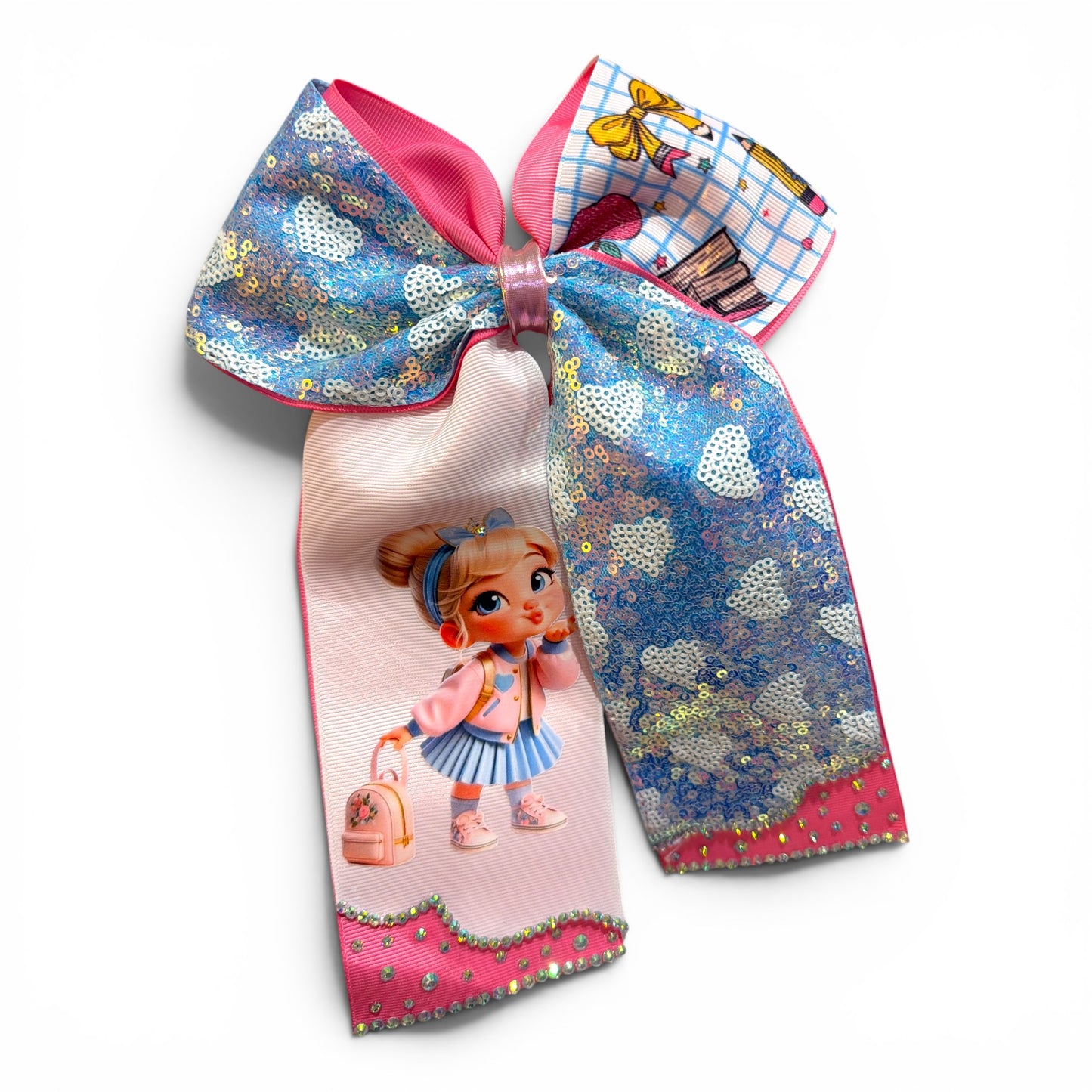 Cinderella School Cheer Bow