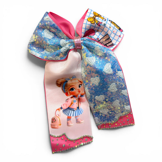 Cinderella School Cheer Bow