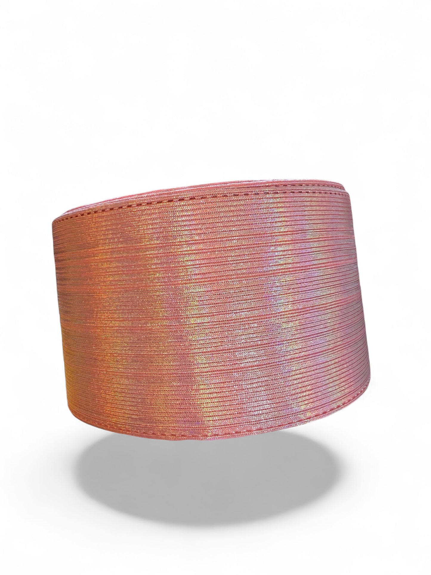 Light Pink Soft Metallic Fabric Ribbon