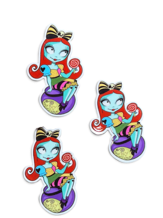 3 resins Flat Planar resins Halloween Doll 5cm