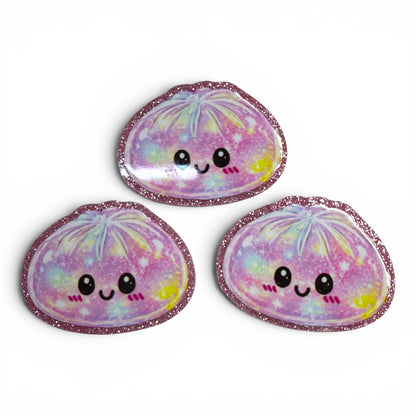3 Glitter Pink Dumpling 5cm