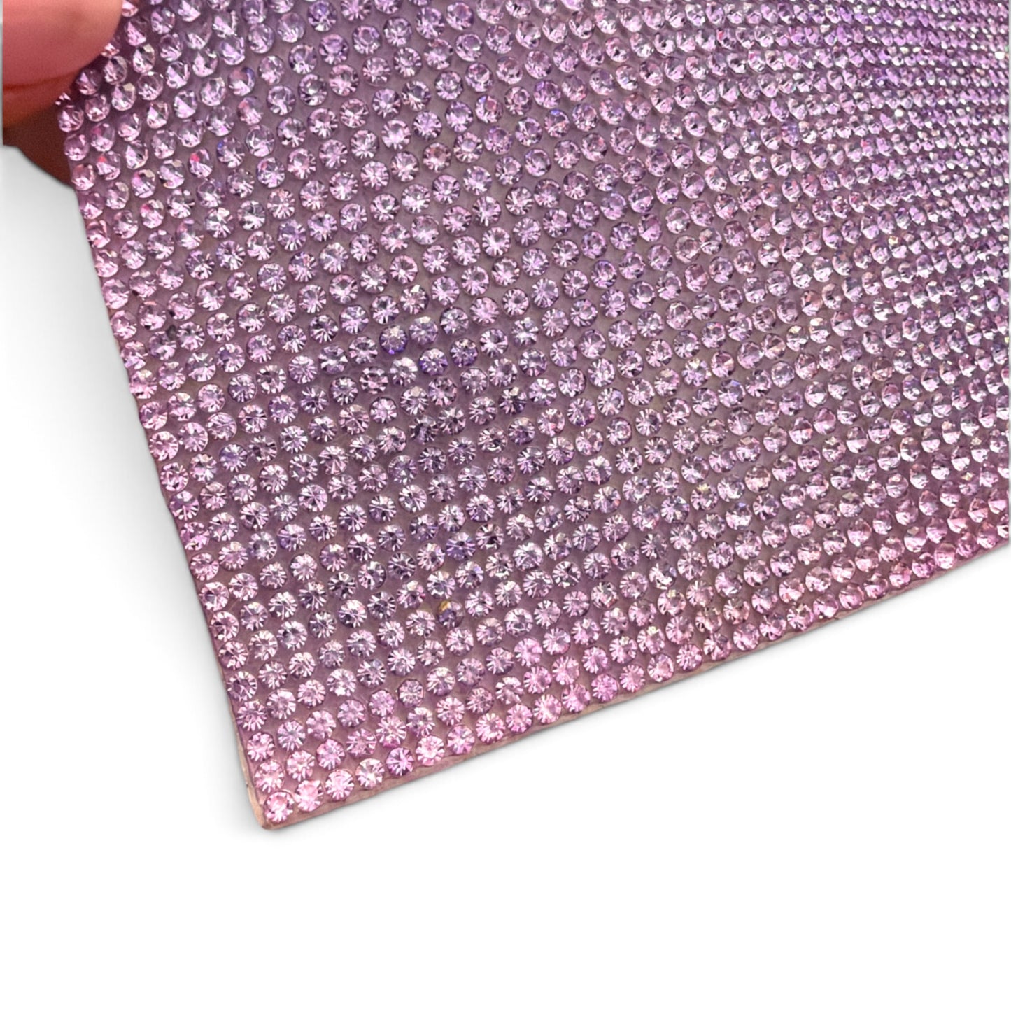 Lilac  Crystal Mesh 1inch wide    15 inch long