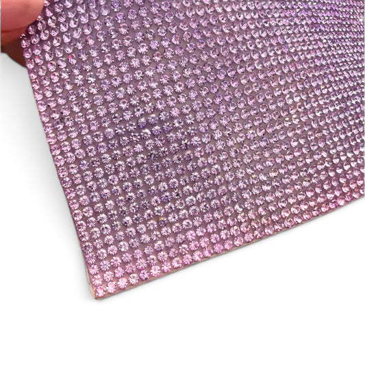 Lilac  Crystal Mesh 1inch wide    15 inch long