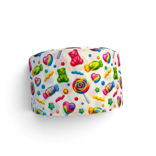 3 Yards 7.5cm /3inch Gummies Ribbon Printed Grosgrain