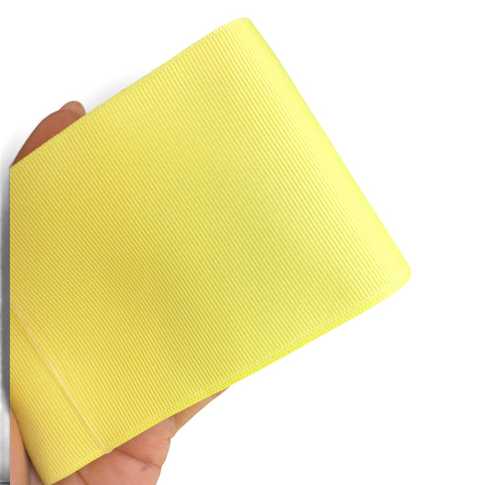 3 yards Lemon Yellow  G-02  Solid Grosgrain 7.5cm 3inch