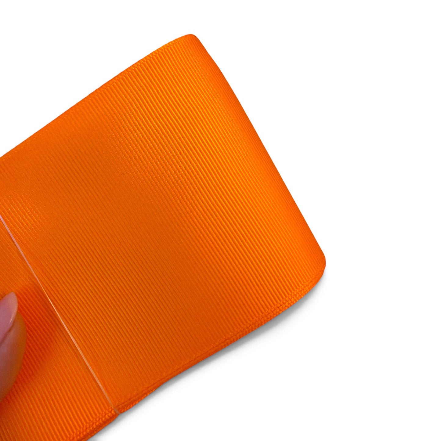3 yards Tangerine Solid Grosgrain  7.5cm 3inch