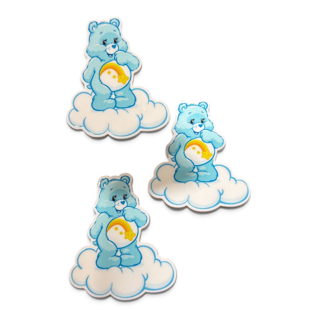 3 resins Flat Planar Bear on Cloud  5cm RES-183