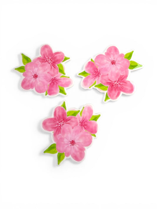 3 resins 5cm Spring Flower Bloomy