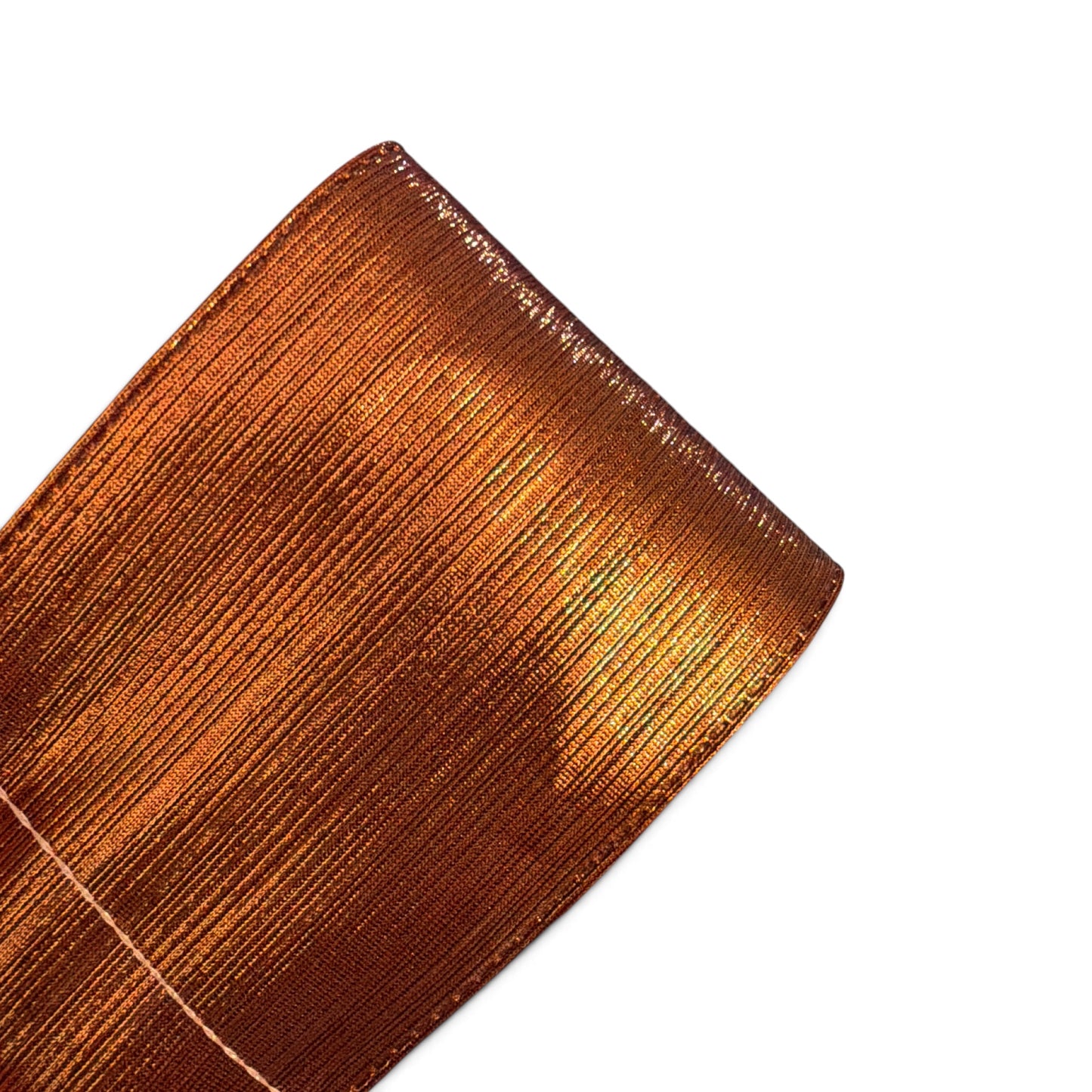 1 yard 7.5cm/3in Penny Metallic Fabric Ribbon RN3-23