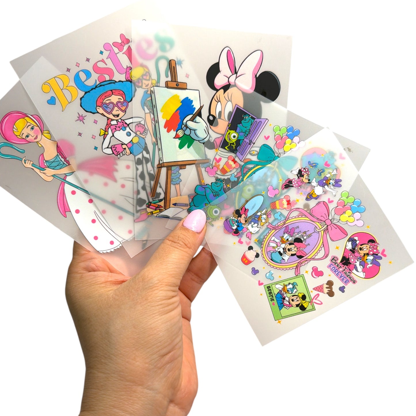 Bow Boutique Starter Box -22 yards Variety Ribbon 7.5cm/3inch +18 resins +1 crystal mesh strip + 5 DTF ready to press Transfers Pegatinas 7.5cm-3inchz